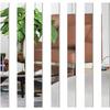 Adesivos de parede de espelho Arte moderna DIY Decoração de casa Adesivos longos Sala de estar Quarto Espelho acrílico Mural de parede