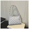 Bolsa Transversal de Verão Nova Tendência Bolinhas Moda Toque de Luxo Bolsa de Ombro para Ir ao Trabalho Casual Versátil Bolsa de Ombro Único Feminina