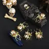 Acessórios para Unhas Aranha Escura Halloween Novo Estilo Escuro Retro Liga de Zinco Decorações de Unhas DIY Atacado