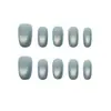 Mistura Azul Cor Sólida Olho de Gato Textura de Alta Qualidade Estilo Menina Elegante Estilo Irmã Real Clareamento Arte de Unhas Curtas 30-t Unhas Usáveis