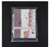 Bolsa de plástico transparente autosellante bolsa de embalaje para ropa bolsa con cremallera de EVA esmerilada sellada engrosada bolsa para zapatos ropa bolsa antipolvo