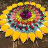 Peça de Guirlanda Guirlanda Brilhante Material para Guirlanda 2,2m Guirlanda de Papel Brilhante Centro de Flor Bola Dupla Flor Suprimentos Funerários Yunyang