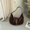 Bolsa de Gran Capacidad para Mujer Otoño 2026 Nuevo Bolso Cruzado de Hombro Casual de Moda Retro de Alta Apariencia Tipo Bollo de Moda