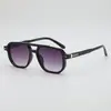 Estilo Nuevo 2025 Sencillo Doble Puente Transparentes Gama Alta Ropa de Pasarela Personalizados Anti-UV Gafas de Sol