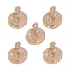 Colgantes de aleación de zinc con forma de concha de oro KC mezclado, estrella de mar, caracola, accesorios para pulsera de colgantes hechos a mano para DIY