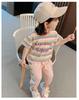 Nueva Tendencia de Moda Traje para Bebé Niña Ropa para Bebé Niña Ropa Infantil de Dibujos Animados Coreanos Envío Directo