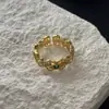 Anillo de Encaje Estilo Corte Plata de Ley S925 Diseño de Nicho Medieval Antiguo Francés Entrada Lujo vintage Anillo de Circonita Verde