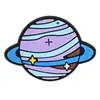 Astronauta Espacial Planeta Dibujo Animado Zapatos de Goma PVC Agujeros Tema Flor Universo Hebilla de Zapato de Goma Suave Accesorios para Zapatos de Jardín DIY