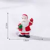 Boneco Realista do Papai Noel para Novo Produto Transfronteiriço, Acessórios de Decoração DIY com Cena de Neve, Pequenos Enfeites para Micro Paisagismo