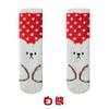 Procesamiento calcetines personalizados calcetines de mujer calcetines navideños forro polar coral alce procesamiento de muestras gruesos cálidos