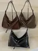 Bolso de Axila de Nicho de Moda 2026 Principios de Otoño Nuevo Bolso Tote de Moda Retro Color Sólido Gran Capacidad Bolso de Motociclista