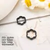 Anillo de cuentas de pintura en polvo de aleación tarjeta 10 flores coloridas diy material para cadena de teléfono móvil accesorios para pulseras hechas a mano material joyería