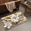 Tapete de barro de diatomeas con flor 3D transfronterizo para baño, antideslizante, absorbente, de secado rápido, tapete para puerta de baño, venta al por mayor de fábrica
