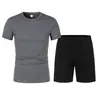 Conjunto de Manga Corta para Hombre Verano 2025 2: Camiseta de Baloncesto + Shorts Deportivos, Casual y Versátil para Deporte y Ocio