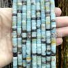 Separadores de 3*6 mm, cuentas sueltas, malaquita, turquesa, lapislázuli, cuentas de rueda doradas, accesorios para bricolaje, pulsera, espaciador, cuentas espaciadoras, cuentas planas de jade