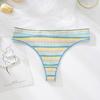 Tanga Fengyun de rayas coloridas, transpirable, sin hilo, de cintura baja, para chica sexy, ropa interior femenina, tanga para mujer