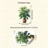 Hs1303H Hoja de Palma Monstera Planta Tropical y Subtropical Pegatina de Pared Autoadhesiva Decorativa para Sala de Estar Entrada