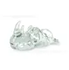 Desenho animado moderno cristal hipopótamo boca grande animal artesanato decoração de interior presente Dia das Crianças suprimento cruzado