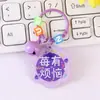 Chaveiro Criativo com Texto Inspirador Chaveiro Fofo para Estudante Pingente de Sino Pingente de Bolsa em Acrílico Pequeno Presente