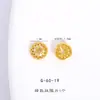 Accesorios DIY de Oro Arena de Larga Duración de Color Fuerte con Colgante de Broche Universal Tachonado de Diamantes, Calabaza, Separador de Flor de Cuatro Hojas, Pulsera y Colgante para Joyería