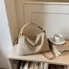 Bolsas de Palha Trançadas Únicas para Mulheres, Novas Bolsas da Moda Tendência Verão 2026, Bolsas de Ombro Versáteis, Bolsas de Palha Vintage, Bolsas Tote