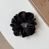 Scrunchie casual de bolinhas estilo francês para rabos de cavalo baixos, elegante e suave, não danifica o cabelo, elástico de cabelo para mulheres