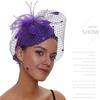Tocado Nupcial Europeo y Americano Transfronterizo Pequeño Topper Velo Jockey Club Tocado Europeo y Americano Retro Fiesta Vestido de Noche Accesorios para el Cabello