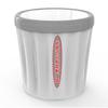 Bote de Basura Redondo con Diseño Imprimible, Engrosado para Uso Doméstico, Bote de Basura para Coche con Anillo de Presión, Adecuado para Cesto de Papel de Escritorio de Baño y Oficina