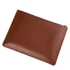 Bolso con Cremallera A4 de Cuero PU Estampado en Caliente Logo de Empresa Bolsa Protectora para Computadora Bolsa de Almacenamiento Bolsa de Archivo de Cuero Tipo Tirador