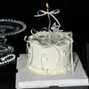 Decoración para Pastel del Día de San Valentín Chino 2025 Gema Diamante Perlas de Azúcar Cinta de Moño Enchufe Sencillo para Vestir