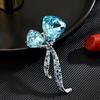 Diseño fresco elegante elegante elegante elegante elegante elegante elegante europeo retro lazo cinta broche de cristal accesorios