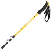 Baston de Caminhada Telescópico de Alumínio para Escalada Outdoor Raposa do Deserto, Três Seções, Cabo Reto, Ultraleve, Montanhismo, Acampamento, Caminhada