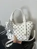 Bolso Cubo de Lunares Rojos Nuevo 2026 para Mujer, Bolso de Mano Lindo con Colgante de Estrella, Bolso Cruzado Versátil para Niñas