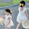 Vestido Camisola para Niña, Vestido Elegante de Gasa para Niños, Vestido de Princesa para Niña Pequeña, Vestido de Verano para Bebé Niña al por Mayor