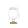 Tanque de almacenamiento cilíndrico para cáscara de mandarina grado alimenticio PC gran capacidad transparente tanque de almacenamiento de té pegamento para flores pegamento para peces tanque sellado de almacenamiento