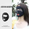 Máscara Facial Completa para Mulheres, Verão Outdoor Golfe Corrida Esportes Abertura para Boca e Nariz Respirável Expondo o Nariz Máscara de Ciclismo