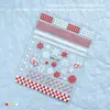 Pegatinas de Arte de Uñas con Relieve Navideño al por Mayor Dibujos Animados Lindo Papá Noel Muñeco de Nieve Copo de Nieve Decoraciones de Pegatinas de Uñas Tridimensionales
