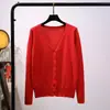 Suéter de stock a largo plazo para mujer, primavera y otoño, fino, cárdigan fino para mujer, abrigo, manga larga, suéter corto para mujer, exterior