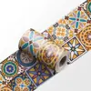 Adesivos de Cintura com Padrão Geométrico de Emenda Estilo Europeu de Luxo Leve Mais Vendidos Transfronteiriços Adesivos Decorativos Autoadesivos para Cozinha Sala de Estar Canto