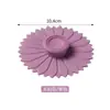 Tampa de Silicone Fofa para Canecas à Prova de Poeira Conservação de Calor à Prova de Insetos à Prova de Vazamentos Universal para Vários Copos Formato de Flor Resistente a Altas Temperaturas