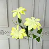 Flores de clemátide artificiales para bodas, banquetes de compromiso y decoración de escenas de habitaciones de boda, flores artificiales para arreglos florales de bricolaje