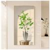 Pintura decorativa de entrada nórdica de alta calidad, pintura colgante para pasillo de pasillo, luz y sombra, planta verde fresca, sala de estar, mural de porcelana de cristal