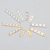 Material para joyería DIY pieza de conexión porosa pieza colgante de metal pieza de conexión conector de lámina metálica porosa pieza de conexión