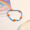 Pulsera Bohemia de Semillas de Flores Margaritas de Colores, Flores Pequeñas, Fresca y Dulce