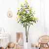 Simulación de Interior para el Hogar Planta Verde Árbol de Jazmín en Maceta Casa de Huéspedes Hotel Piso Planta Decorativa Adornos de Árbol Falso