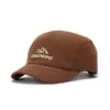 Gorra de Béisbol Unisex con Visera Ancha, Bordado de Letras Personalizado, Estilo Trendy Pato, Moda Retro Callejera