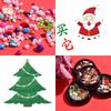Adornos de Arte de Uñas Transfronterizos para Navidad Papá Noel Copo de Nieve Regalo Remaches de Aleación Perla Mixto Taladros de Manicura