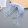 Estilo coreano bonito bonito princesa polo ponto malha bow headband crianças nova headwear fita headband acessórios de cabelo