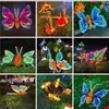 Luminária de Chão LED Borboleta Exterior à Prova d'Água Abelinha Pequena Lâmpada Decorativa Turismo Cultural Libélula Luminosa Lâmpada Animal Inseto Dinâmica