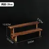 Estante de Exhibición de Madera Maciza Pura Estante de Almacenamiento Escritorio Hecho a Mano Muñeca de Oficina Caja Ciega Estante Escalera para Muñecas Ranura para Tarjeta sin Tornillos
